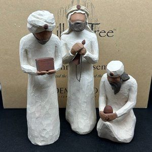 Like new Willow Tree "The Three Wisemen" nativity figurines